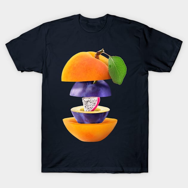 Apricot Plum Dragon Fruit Gifts Vegetarian T-Shirt by BetterManufaktur